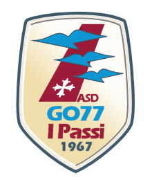 Lo scudetto attuale del G.O. 77 I Passi.