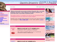 Immagine della Home Page di go77passi.it nel 2004.