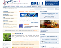 Immagine della homr page di go77passi.it nel 2008.